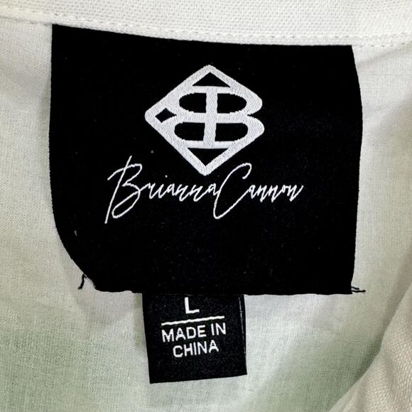 Brianna Cannon Shirt Dress Womens Large White Golf Par-Tee Time Button Front - Picture 3 of 10